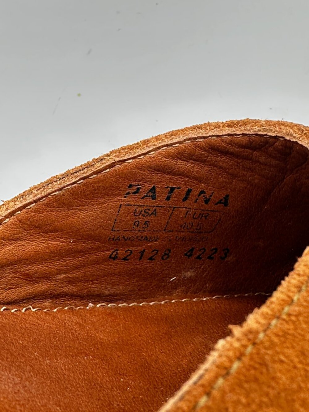 PATINA by Portland Leather Brown Suede Block Heeled Mary Jane’s Women's 9.5 - Picture 7 of 7